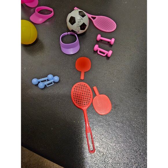 Vintage 1990s Barbie Tennis Sports Work Out Accessories - Picture 4 of 7